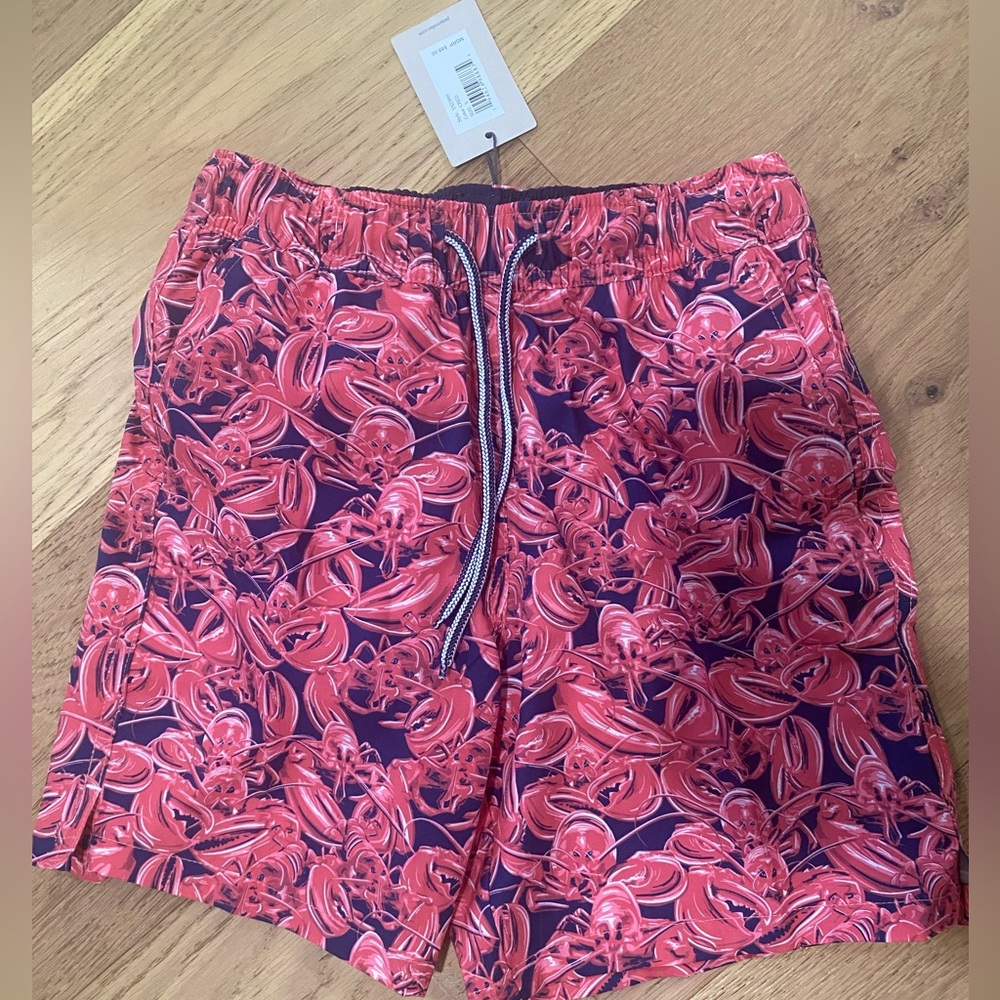Peter Millar boys crawdad southern swim trunks size S NWT